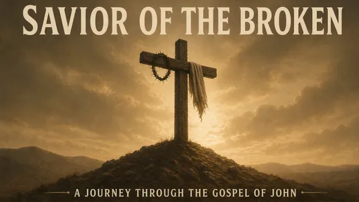 Cover art for the Savior of the Broken sermon series